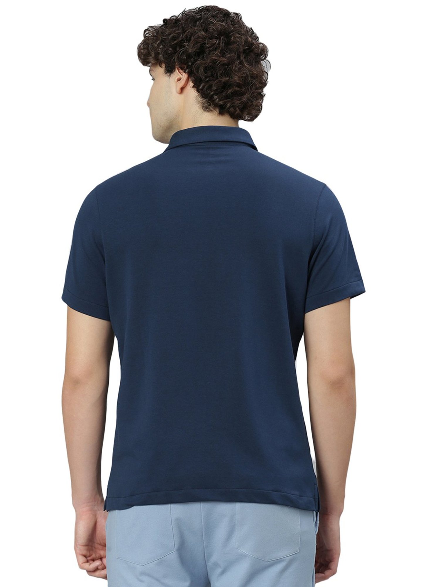 Slowave Navy Regular Fit Shirt