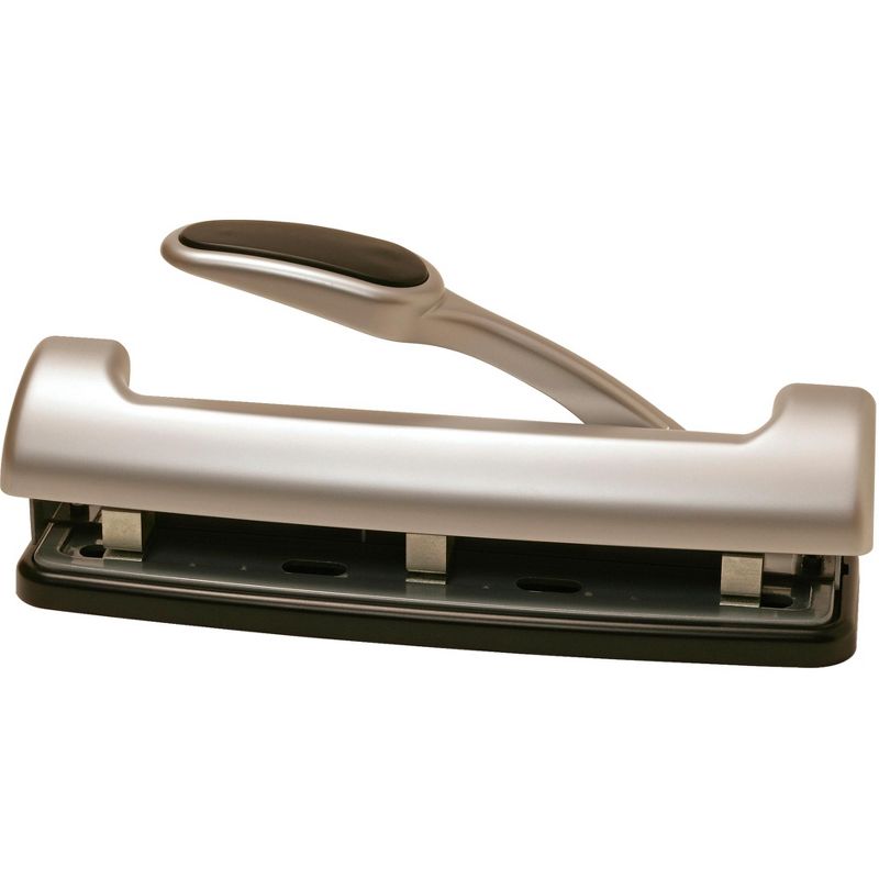 Business Source Heavy-duty 3-hole Punch - Black
