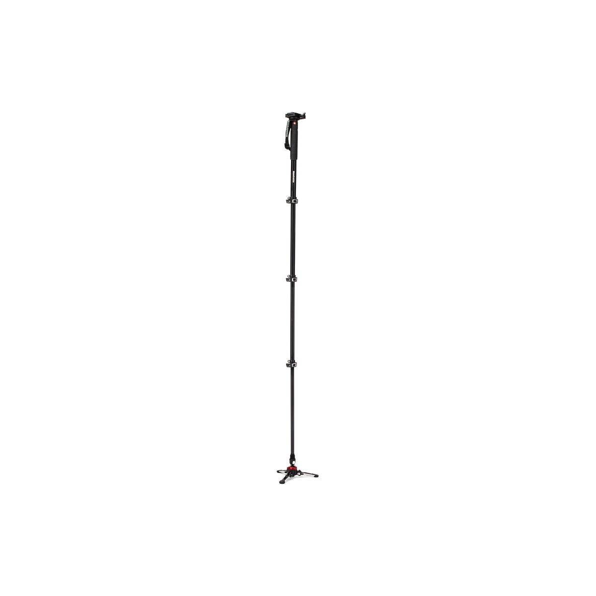 Manfrotto XPRO Monopod+ Aluminum Monopod with 577 Video Adapter, 4 Section