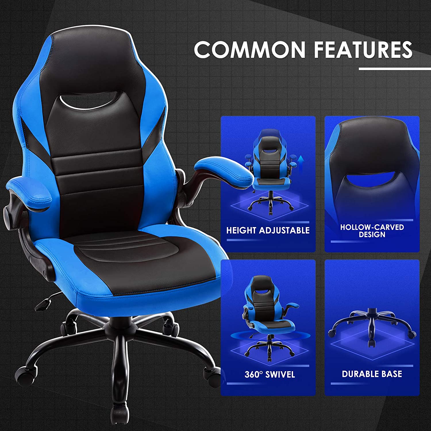 STARSPACE Cost-effective Gaming Chair Durable And Comfortable Ergonomic Adjustable Racing Game Desk Chair