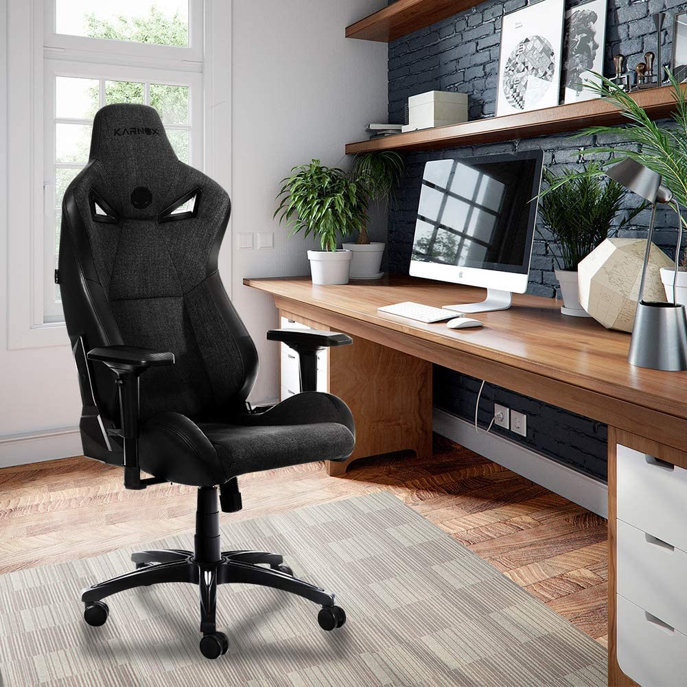 Gaming Chair, Racing Style Computer Desk Chair Padded Armrests Ergonomic Lumbar Support Adjustable Height