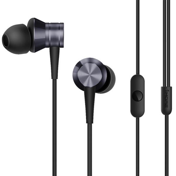 1MORE Piston Fit in-Ear Earphones Fashion Durable Headphones with 4 Color Options, Noise Isolation, Pure Sound, Phone Control with Mic for Smartphones/PC/Tablet - Black