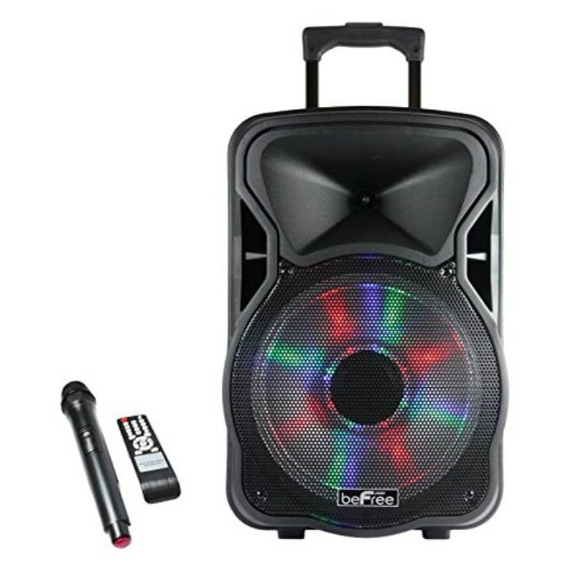 Befree Sound BFS-5800 15 in. Bluetooth Rechargeable Party Speaker with Illuminatiing Light