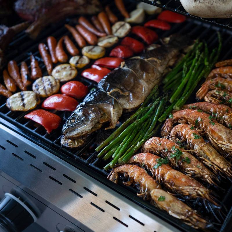 Megamaster 6-Burner Gas Grill with Stainless Steel Tong 720-0983CTG