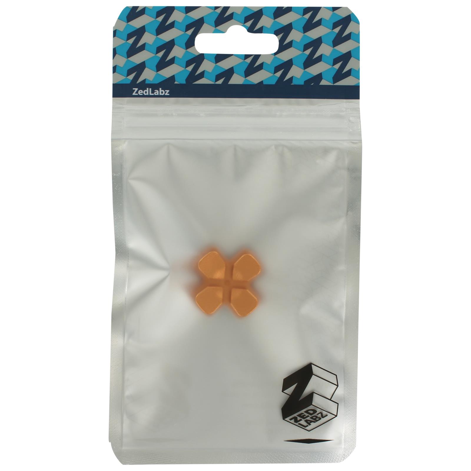 ZedLabz aluminium alloy metal directional d pad arrow button for Sony PS4 controllers - gold