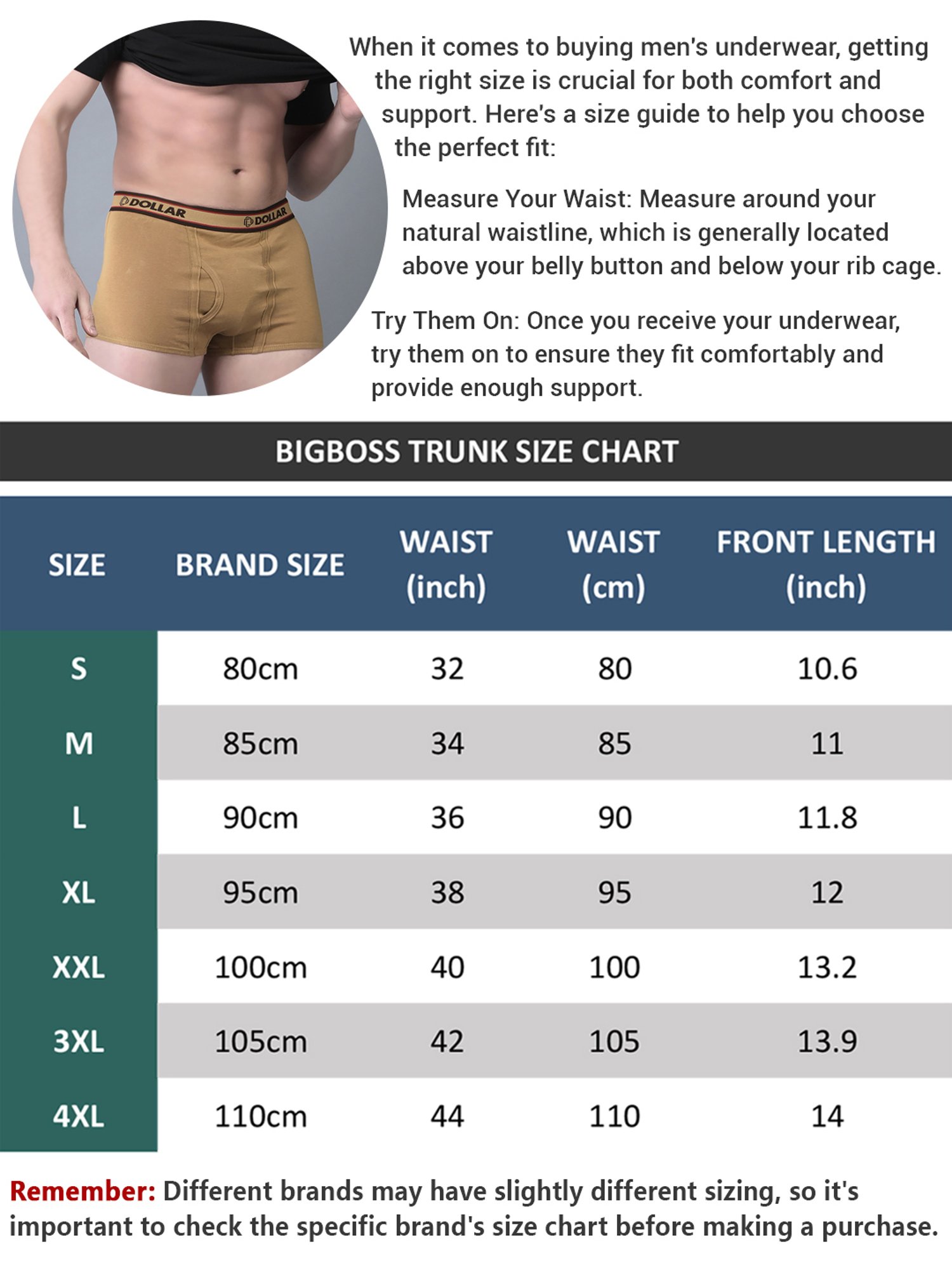 Dollar Bigboss Assorted Combed Cotton Trunks - Pack of 3