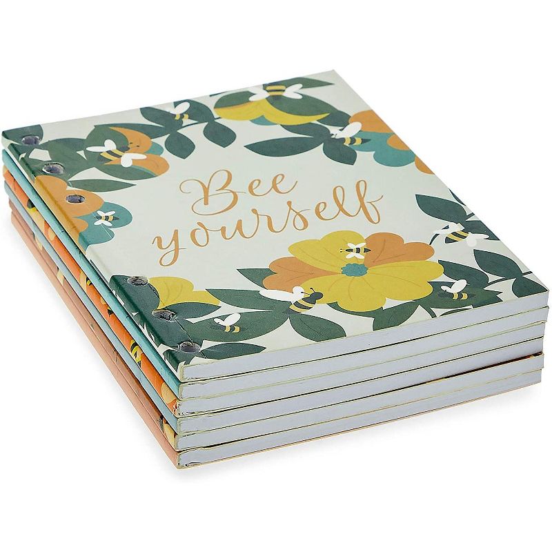 Paper Junkie 6 Pack A6 Refill Paper, Colorful Note Pads, 6 Designs (4.13 x 5.76 inches)