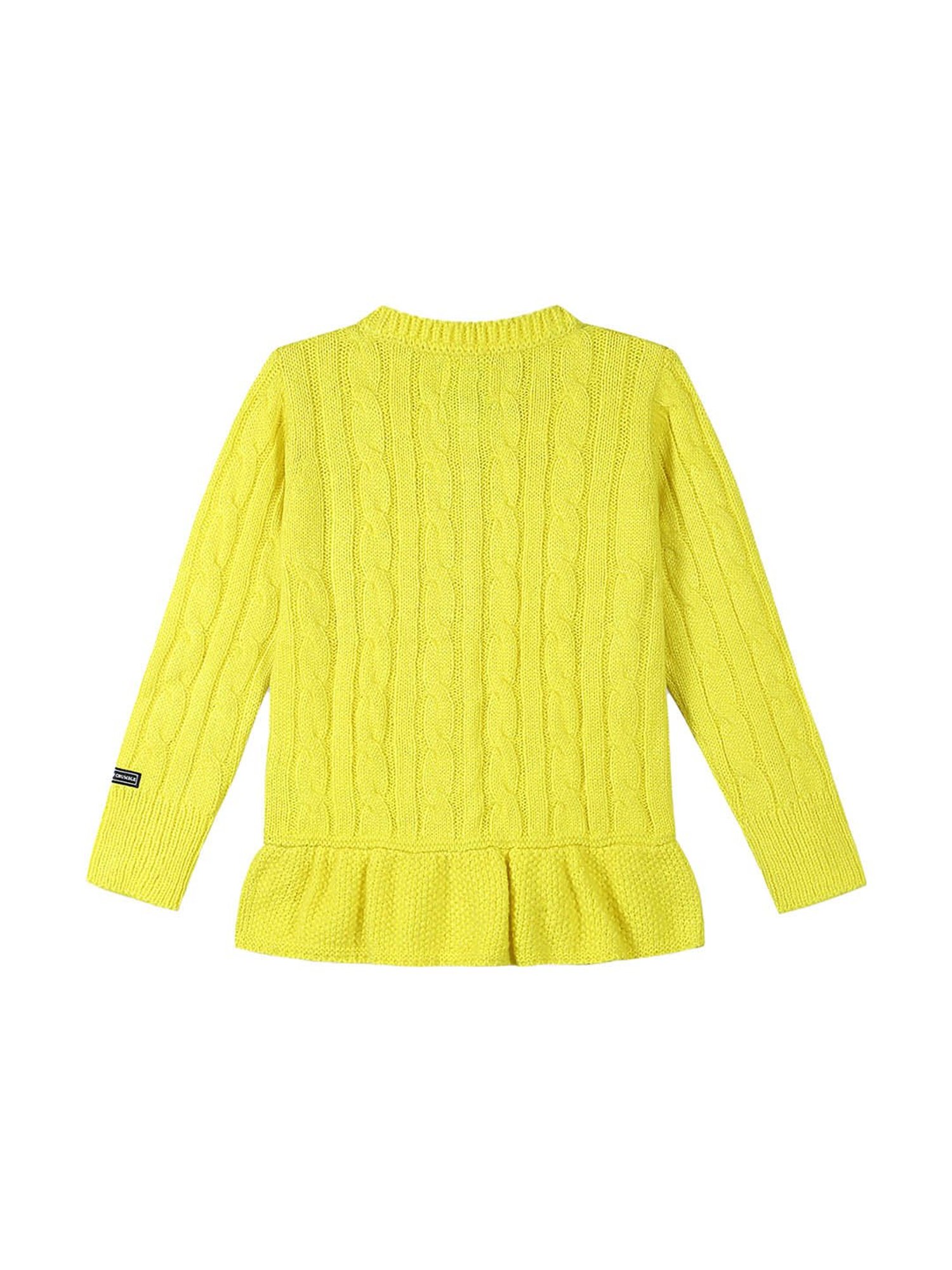 KIDS ONLY Maroon Textured Pattern Full Sleeves Sweater