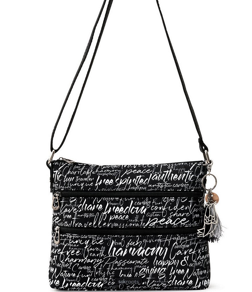 Sakroots Basic Zip Top Crossbody Bag