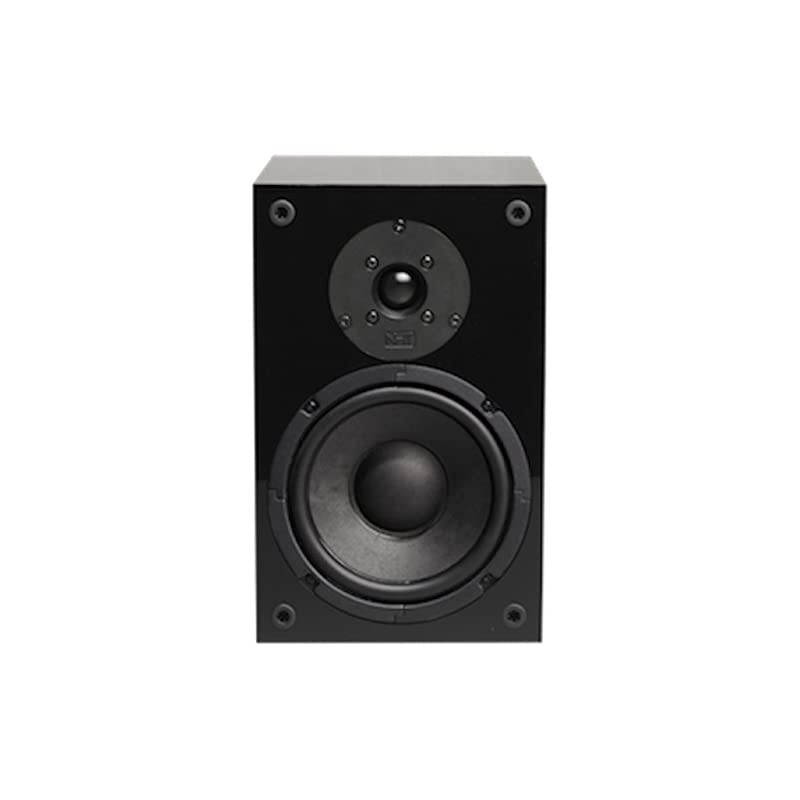 SuperOne 2.1 Premium Home Theater Bookshelf Speaker - Clean, Hi-Res Audio | Sealed Box | Mini-Monitor | Single Unit, Gloss Black