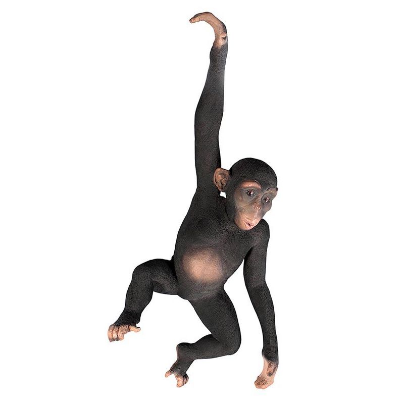 Design Toscano Hanging Jungle Monkey Statue - Black