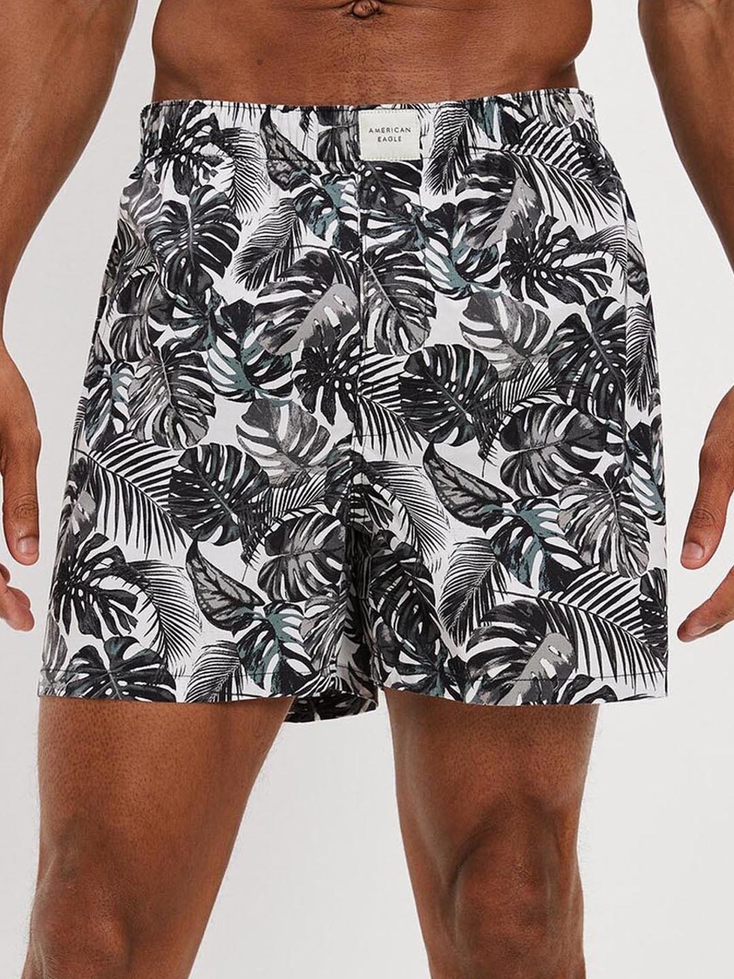 American Eagle Black Regular Fit Printed Boxers