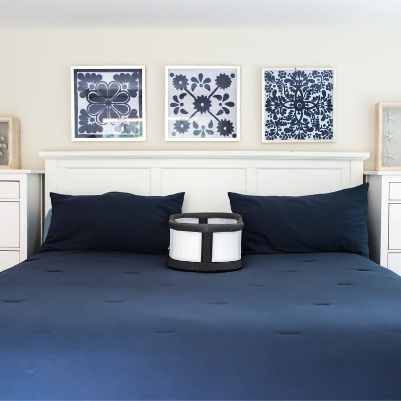 Baby Delight Snuggle Nest Peak - Portable Infant Bassinet - Gray