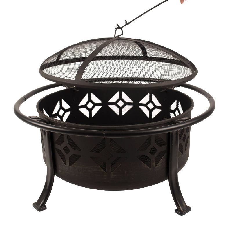Pleasant Hearth Sunderland Deep Bowl Fire Pit