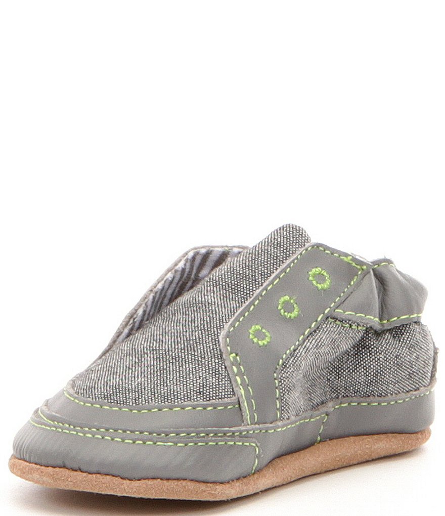 Robeez Newborn-18 Months Stylish Canvas Steve Baby Crib Shoes (Infant)