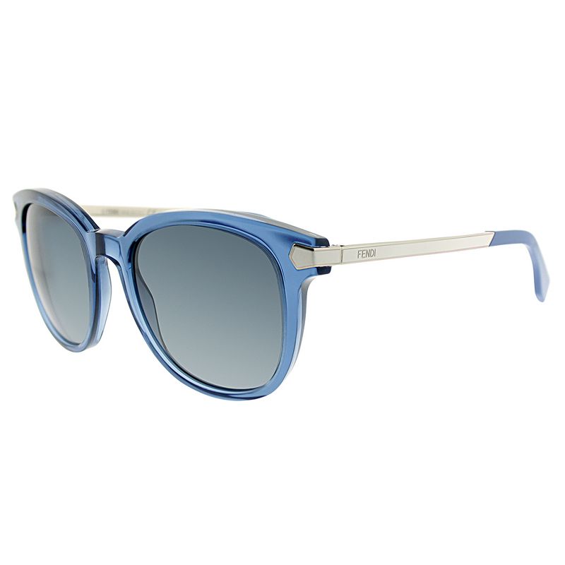 Fendi  7UP/HD Unisex Square Sunglasses Transparent Blue 51mm