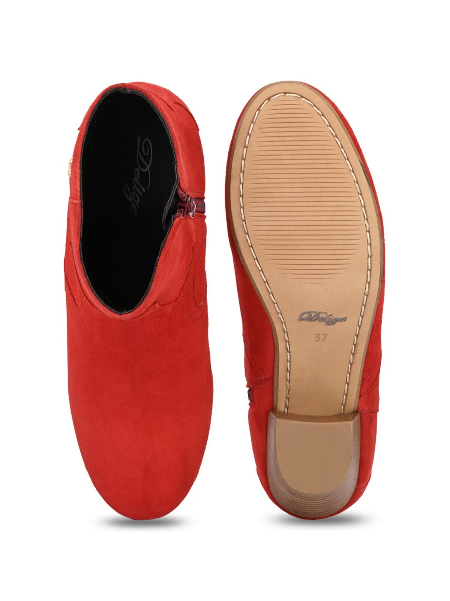 Delize Women's Red Casual Booties