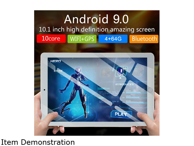 10.1" Bluetooth WIFI/4G-LTE HD IPS PC Tablet Android 9.0 4+ 64G Dual SIM Phablet