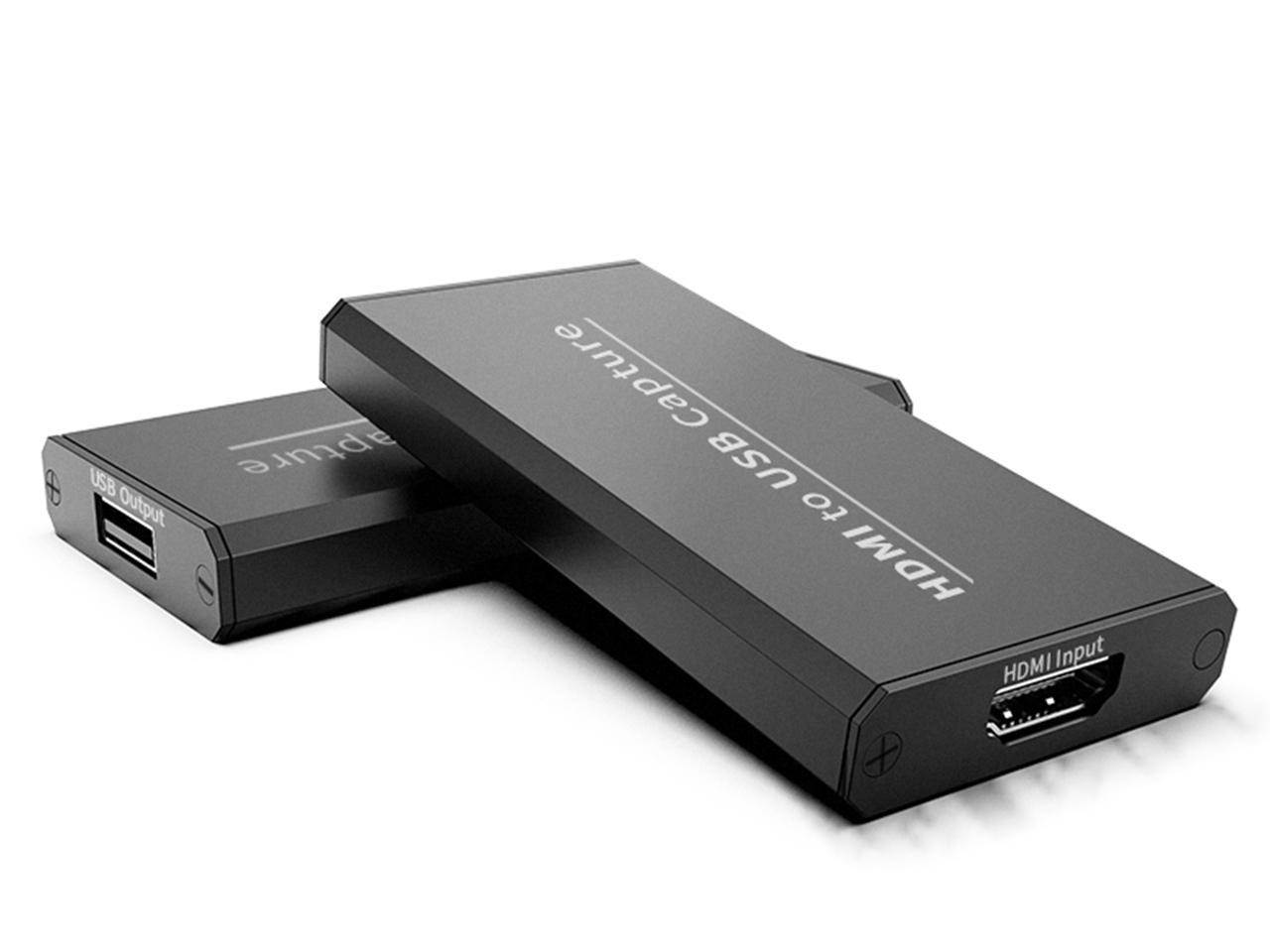 Capture Card, 4K Video Capture Cards HD 1080P Broadcast Live, Record via DSLR, Camcorder, Camera, PS4, Xbox one, Wii U, Nintendo Switch, Compact HDMI Capture Device