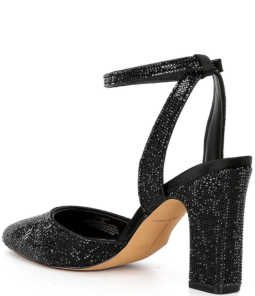 Trotters Kari Pearlized Leather Block-Heel Pumps