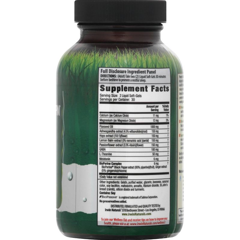 irwin naturals Power to Sleep PM Melatonin Dietary Supplement Liquid Softgels - 60ct