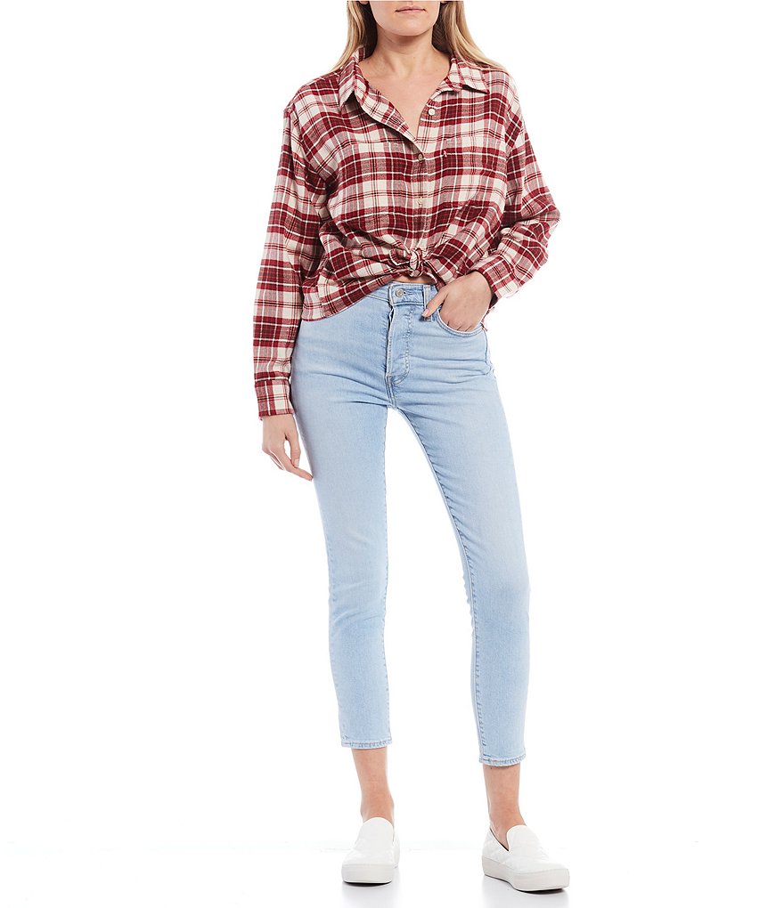 Celebrity Pink Destructed Mom Jeans