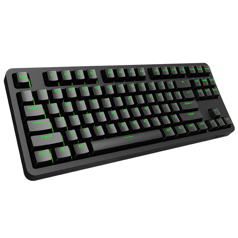 Fuhlen G87 All Non-conflicting Keys, 9 Backlit LED Light Modes, Cool Exterior Wired  Cherry Red Mechanical  Keyboard, 50Million Times Keystrokes Lifespan-Black