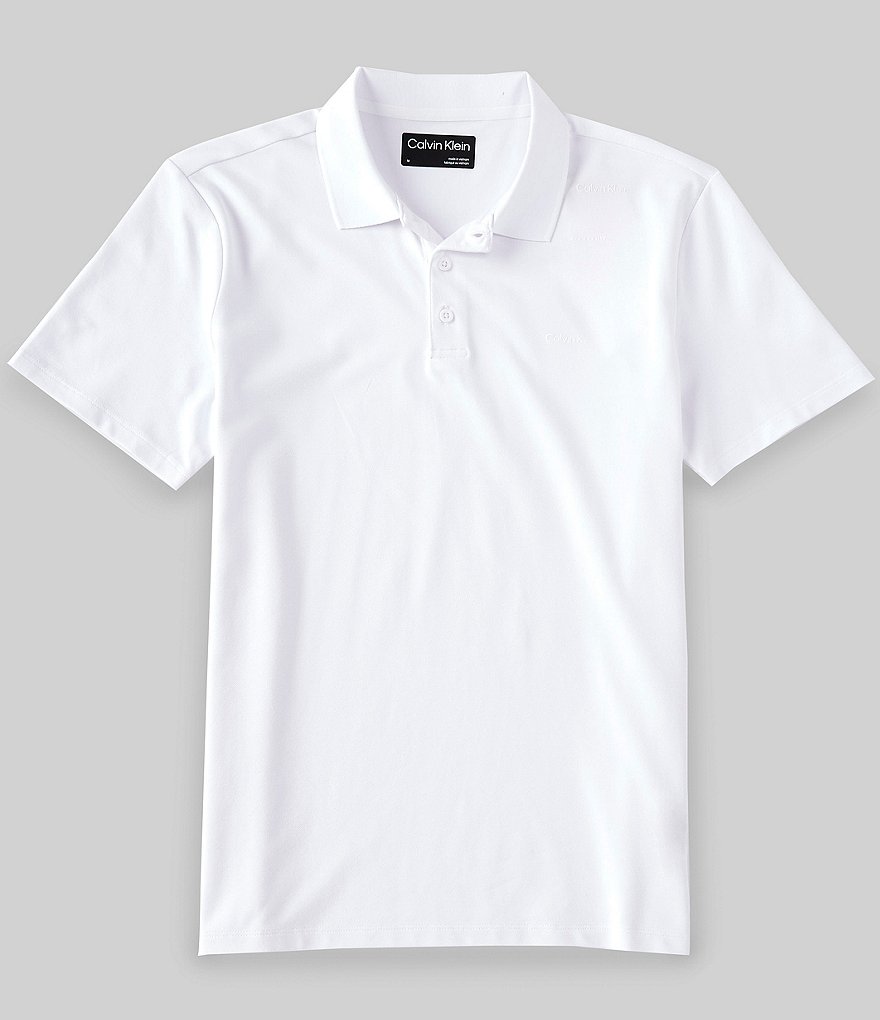 Calvin Klein Move 365 Performance Stretch Short-Sleeve Pique Polo Shirt