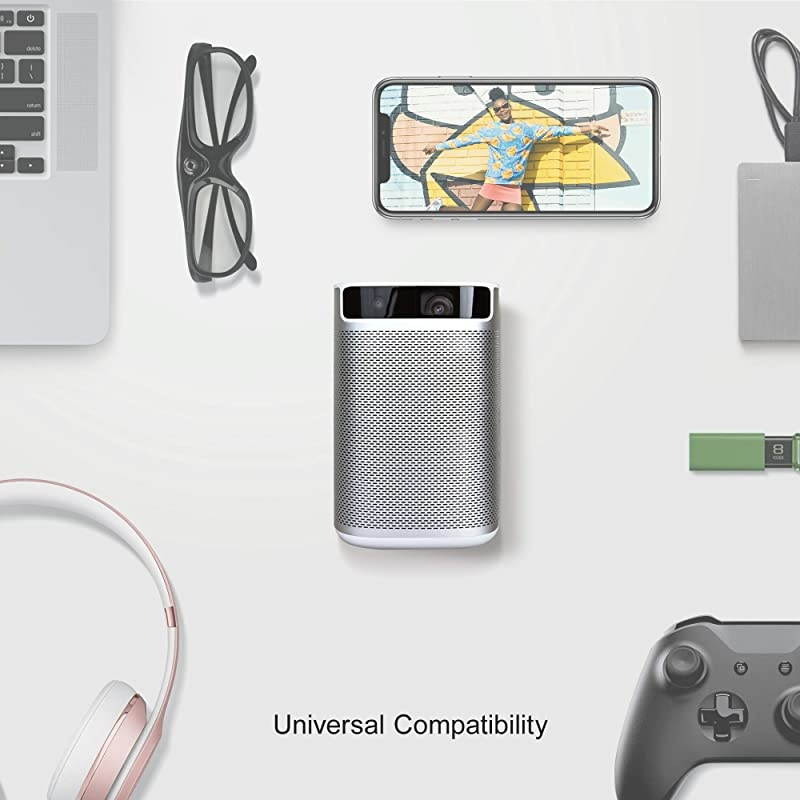 MOGO Pro Mini Portable Projector SmartTrue 1080P Full HD 300 ANSI Lumen Android TV 90 HarmanKardon Speakers 30000 Hours Lamp Life The Only 1080P Android TV Portable Projector