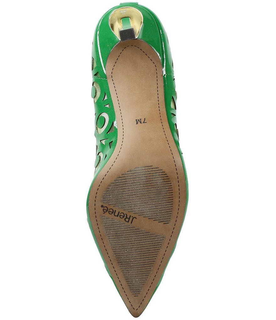 J. Renee Jameena Patent Laser Cut Pumps