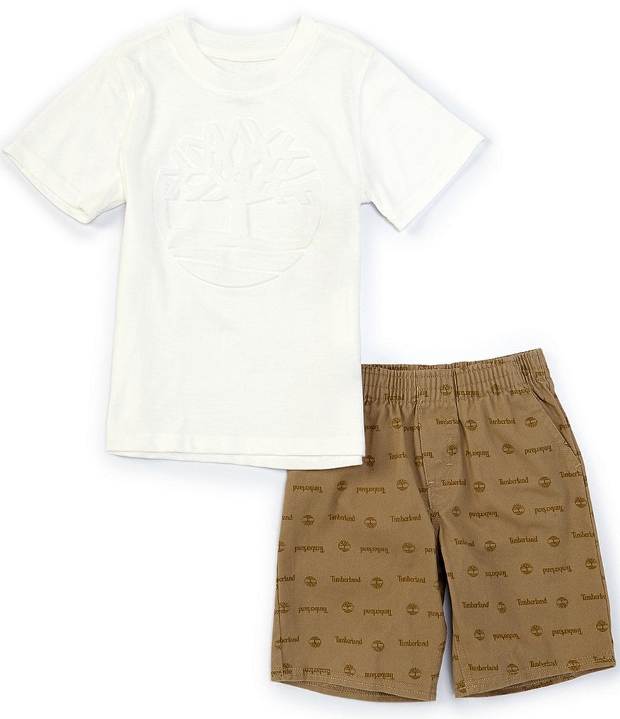 Kinetic by Class Club Little Boys 2T-7 Short-Sleeve Play Hard Performance Tee and Shorts Set