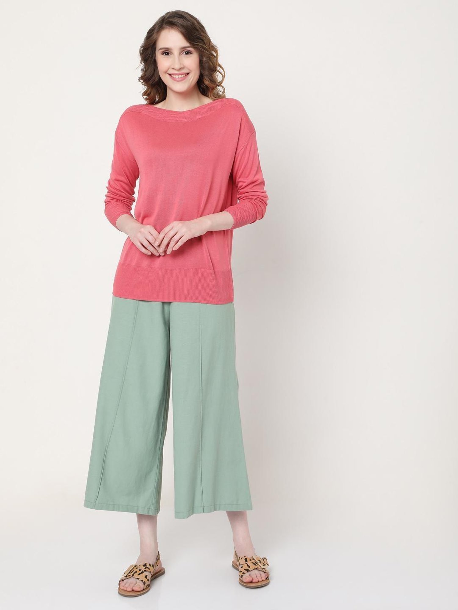 Vero Moda Pink Regular Fit Sweater