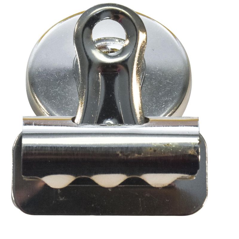 School Smart Magnetic Clips, 2 Inches, Nickel Plated, pk of 12
