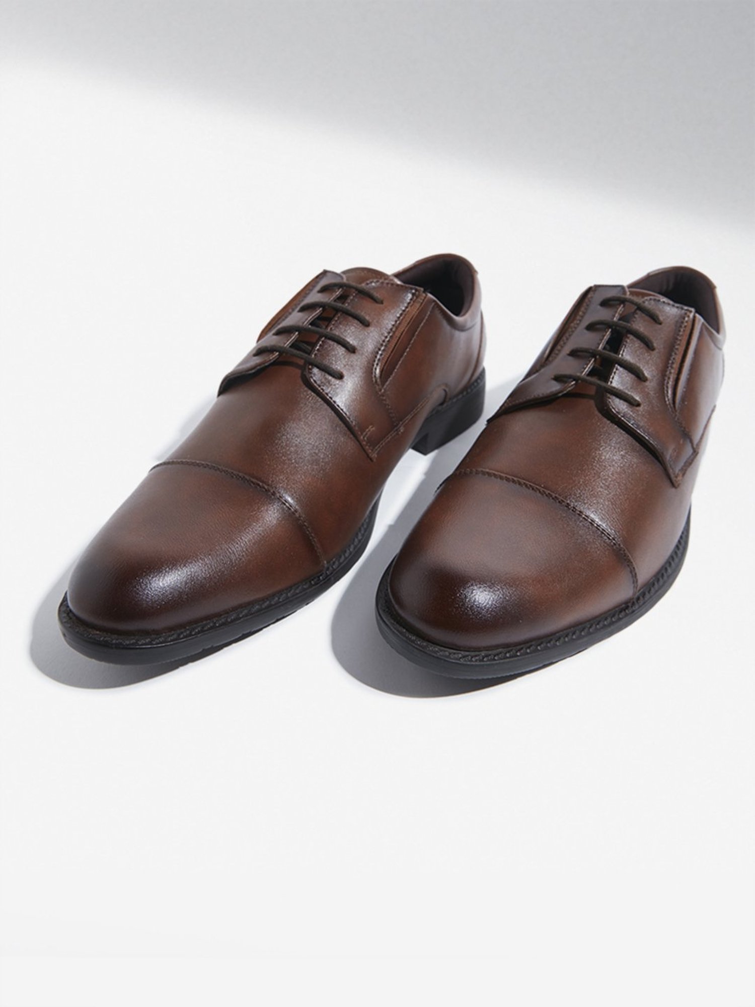 SOLEPLAY by Westside Dark Tan Lace-Up Shoes