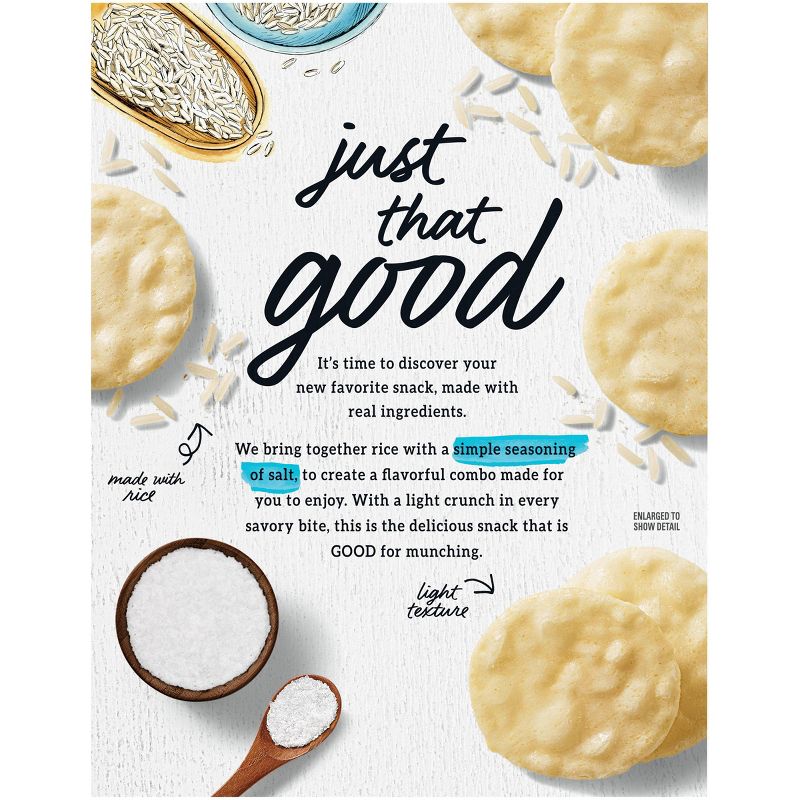 Good Thins Simply Salt Rice Snacks Gluten Free Crackers - 3.5oz