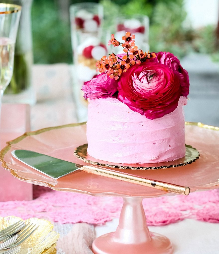 VIETRI Baroque Glass Cake Stand