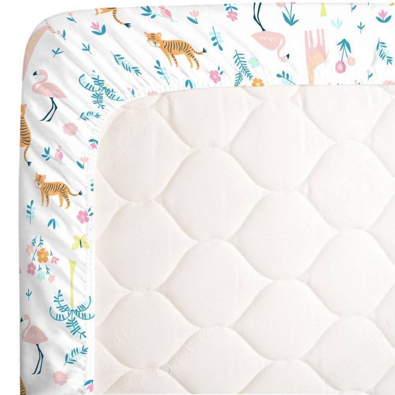 Carter's Tropical Super Soft Mini Crib Fitted Sheet - Pink