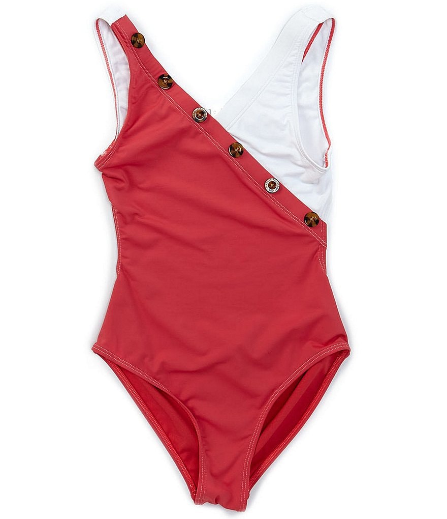 Habitual Big Girls 7-16 Colorblock One-Piece Swimsuit