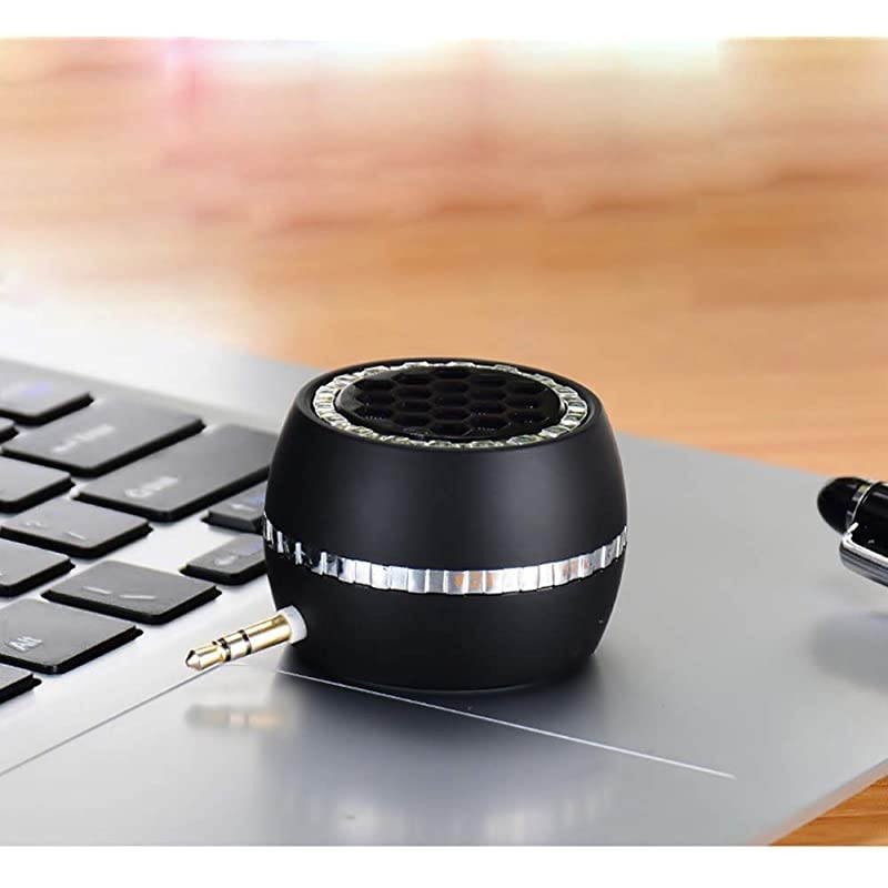 Mini Portable Wireless Speakers 3W Mobile Phone Plug in Speaker Linein Speaker with 35mm Aux Audio Jack Plug in Clear Bass Micro USB Port Audio Dock for iPhoneSmart Phone iPad Computer