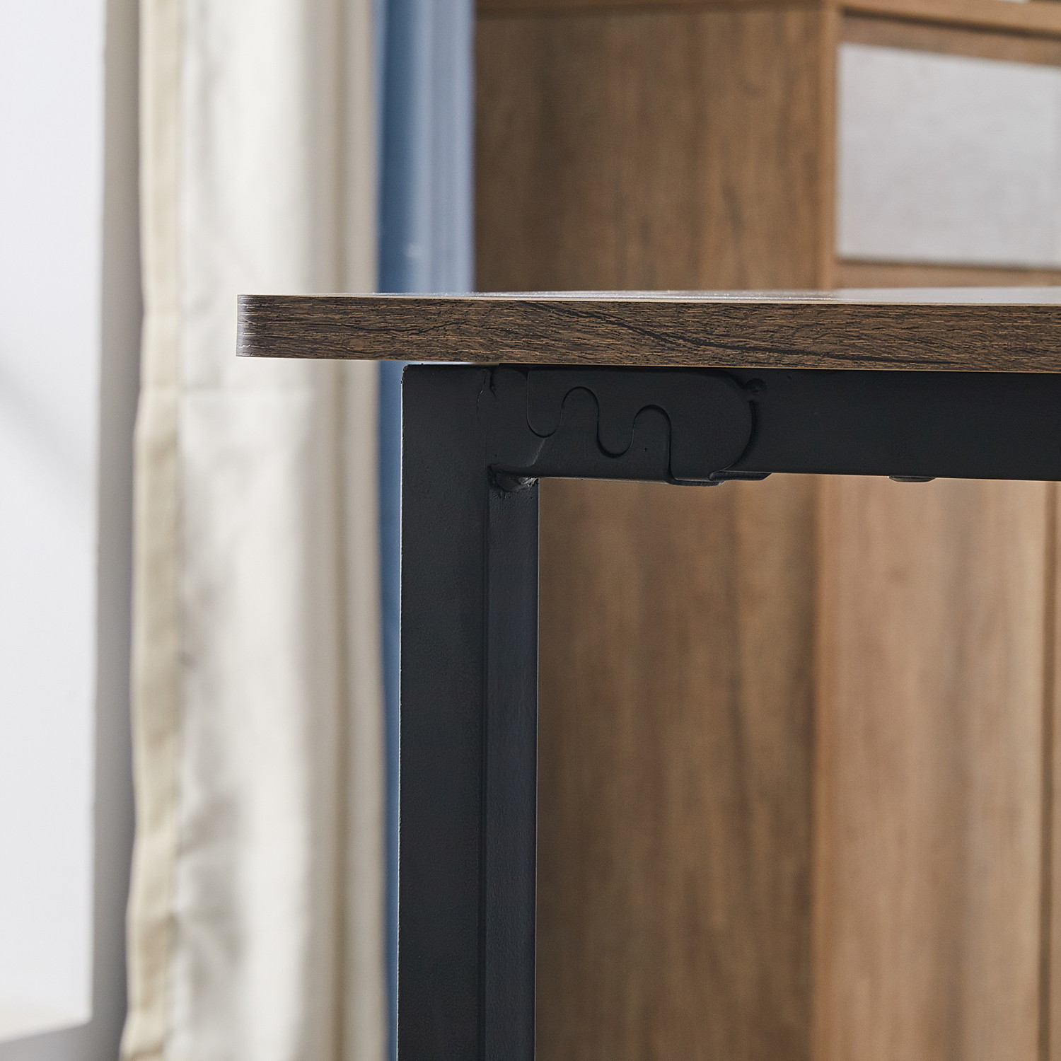 66'' L-shaped Desk Home Office Desk Computer Desk Gaming Desk Large Workstation with CPU Stand and Steel Structure