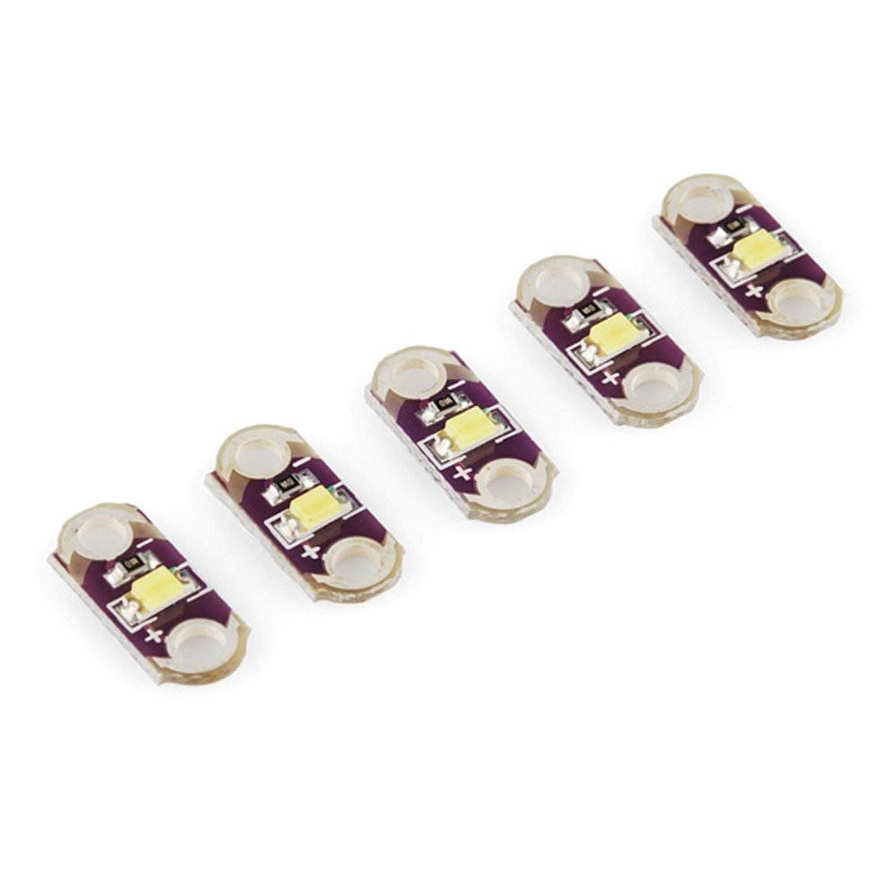 AMX3d 5x Lilypad LED - Amber - 5Pcs