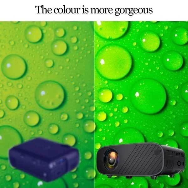 1080P HD WiFi Portable 3D LED Mini Video Projector Home Cinema 23000 Lumens 4K