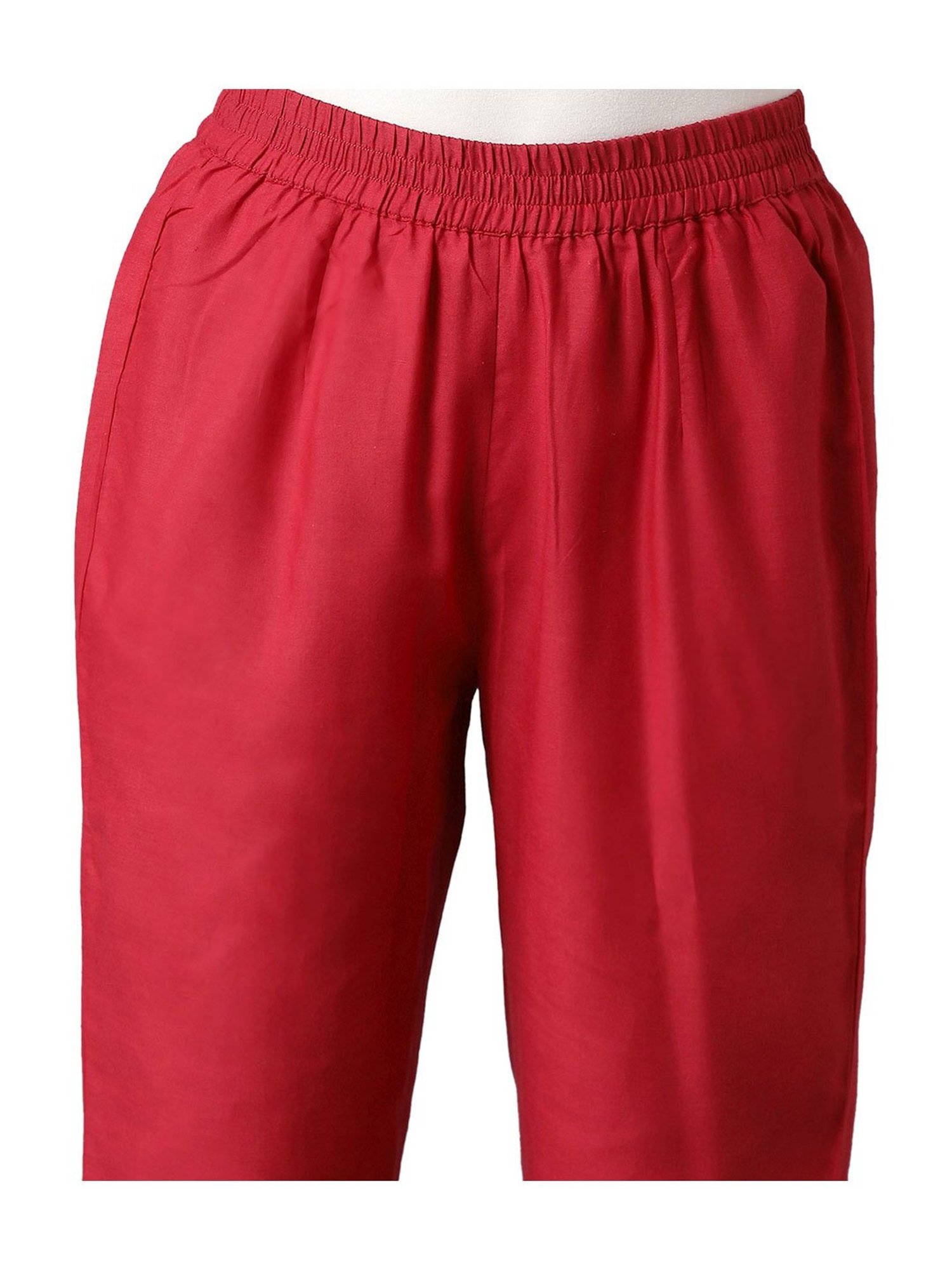 Aurelia Kids Mustard & Red Floral Print Kaftan with Inner & Trousers