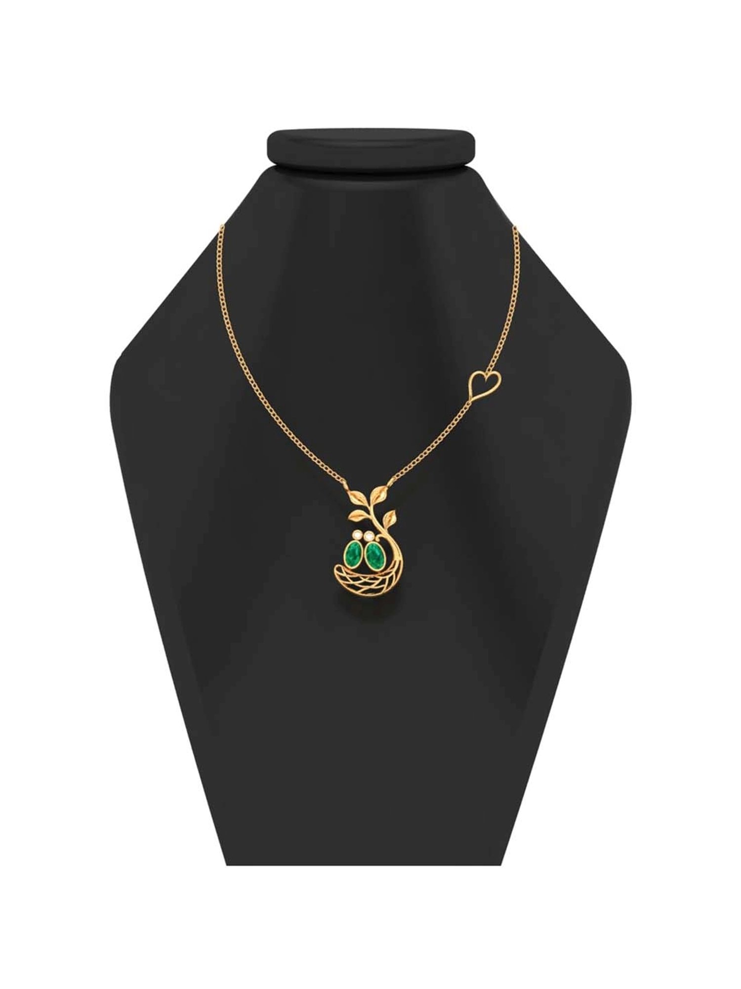 Mia by Tanishq 14 Karat Yellow Gold Two to Tango Diamond Necklace