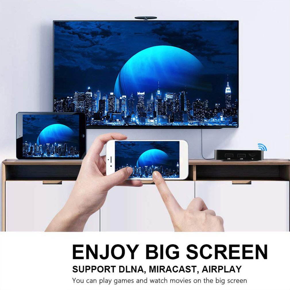 R8 4K HD Network Set-Top Box with Bluetooth-Real 5G-4+64G - Support Ethernet HDMI-compatible Cable AV,US Standard