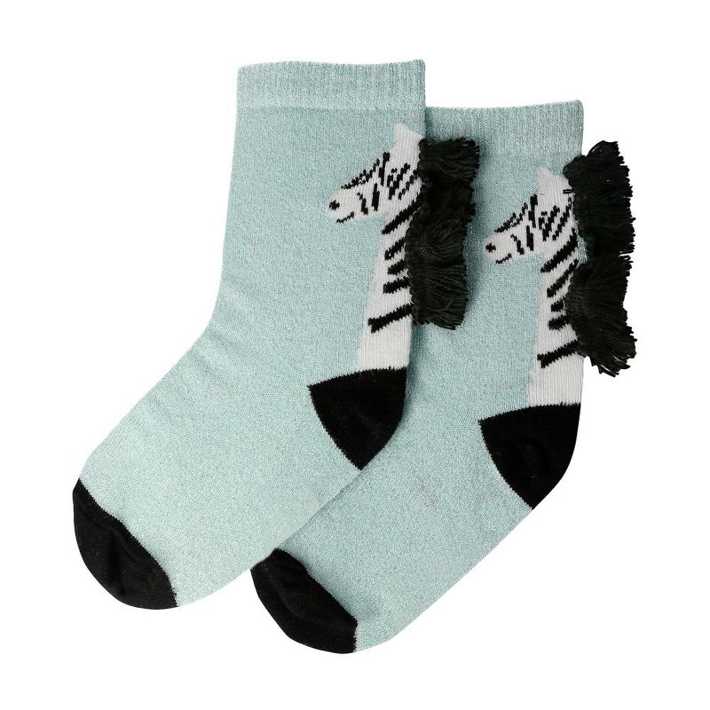 Meri Meri - Zebra Sparkle Socks 6-8 years - Costume footwear - 1ct