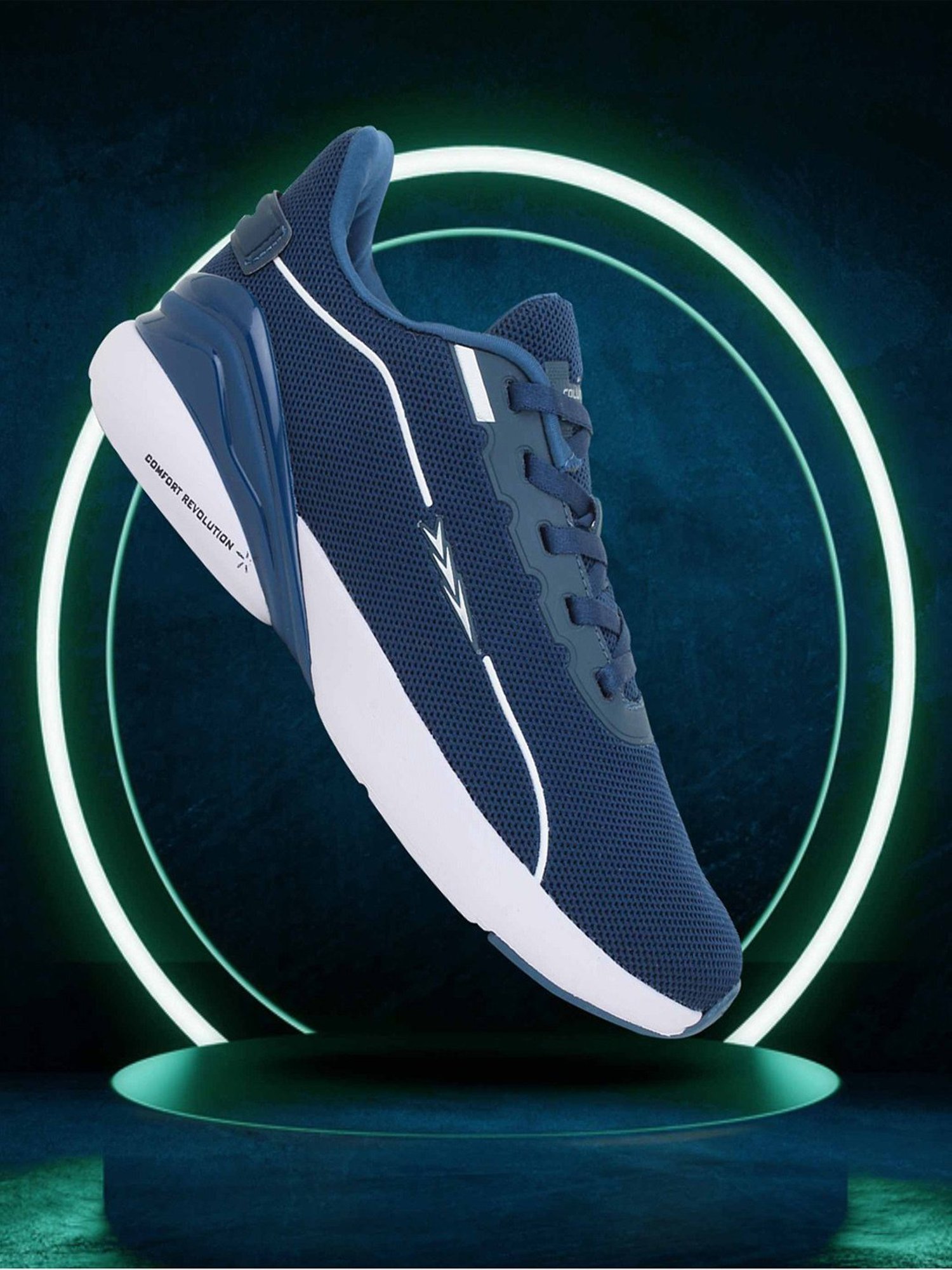 Columbus Men's Teal Blue Running Shoes