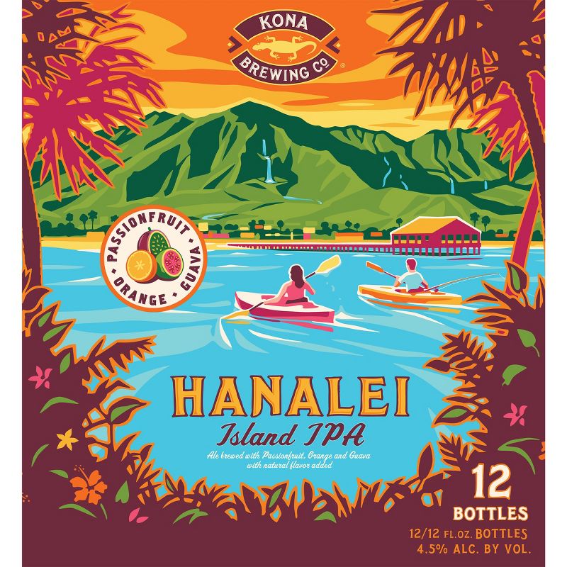 Kona Hanalei Island-Style IPA Beer - 12pk/12 fl oz Bottles