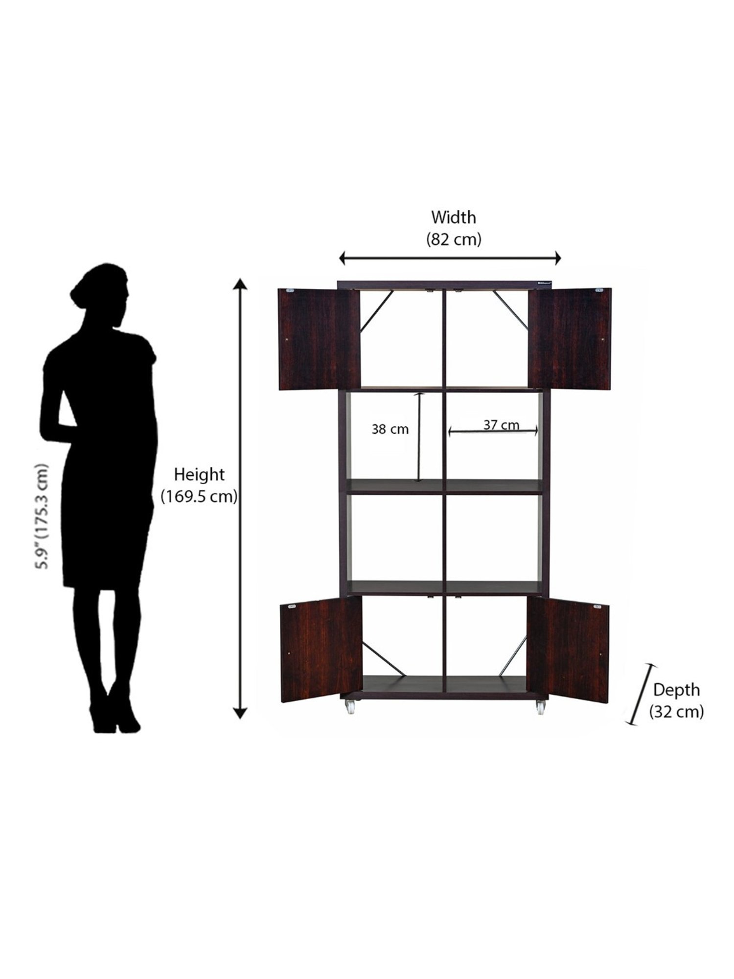 Nilkamal Cora White Engineered Wood TV Entertainment Unit with 2 Shelves