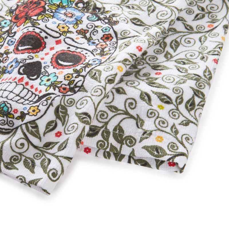 2pk Skull & Vine Kitchen Towels - Fiesta